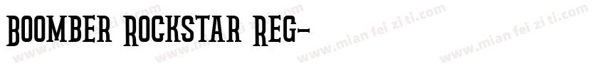 Boomber Rockstar Reg字体转换